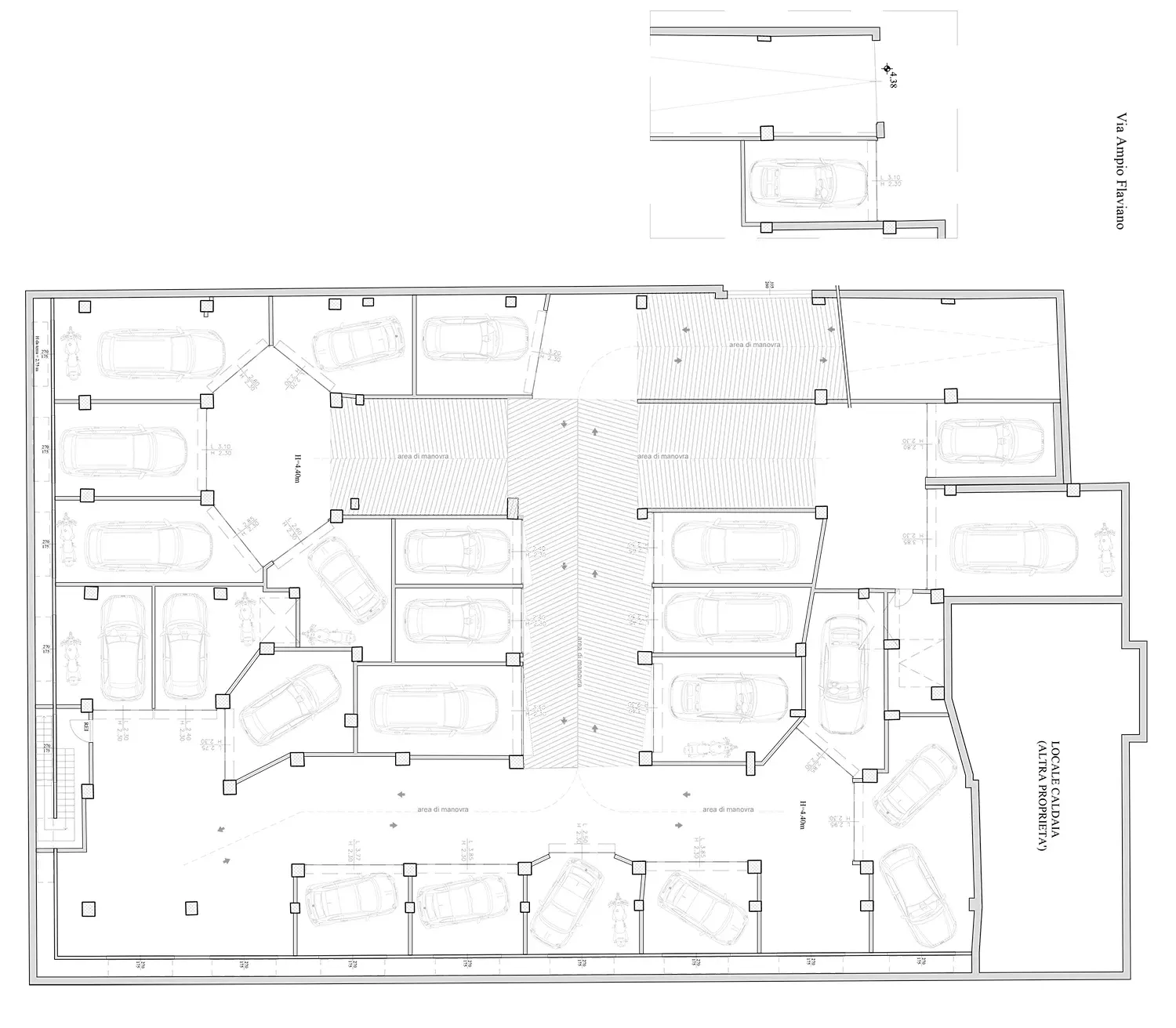 Planimetria Via Ampio Flaviano 34